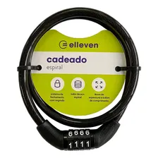 Cadeado Com Segredo Bike Elleven Espiral Fumê 8mm 65cm Foto mini 1