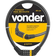Cadeado Com Senha Para Bike Bicicleta Segredo 60 Cm Vonder Foto mini 1