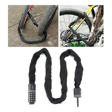Cadeado Corrente Antifurto Para Bicicleta E Moto Com Senha Foto mini 4