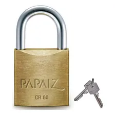 Cadeado Cr 60mm Papaiz Cor Dourado Foto  mini 1