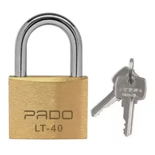 Cadeado De Latão Lt-40mm Tradicional Pado Cor Dourado Foto mini 1