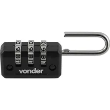 Cadeado Em Lato Preto Com Segredo - Vonder (preto) Foto mini 3