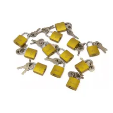 Cadeado Glory 20mm Cartela Cadeado Em Cartela Com 12 - 20mm Cor Dourado Foto mini 2