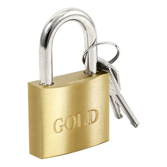 Cadeado Gold 25mm Foto 1