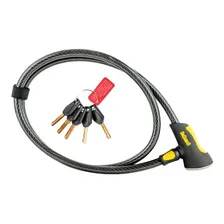 Cadeado Onguard 8039 Akita Com Chave Bicicleta Moto 120cm Cor Preto Foto mini 1