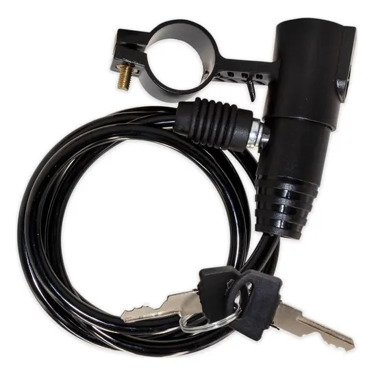 Cadeado P/ Bicicleta 1000mmx6mm C/ 2 Chaves GTA Cor Preto Foto 1
