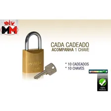 Cadeado Papaiz 25mm Caixa 10 Peças Mesmo Segredo Foto mini  2