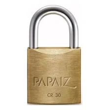 Cadeado Papaiz 30mm Latão 2 Chaves Foto mini 2