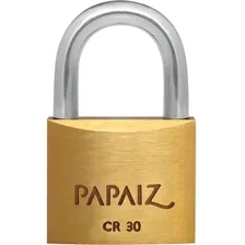 Cadeado Papaiz 30mm Latão 2 Chaves Foto mini 1