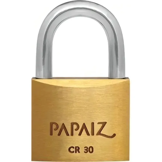 Cadeado Papaiz 30mm Latão 2 Chaves Foto 1
