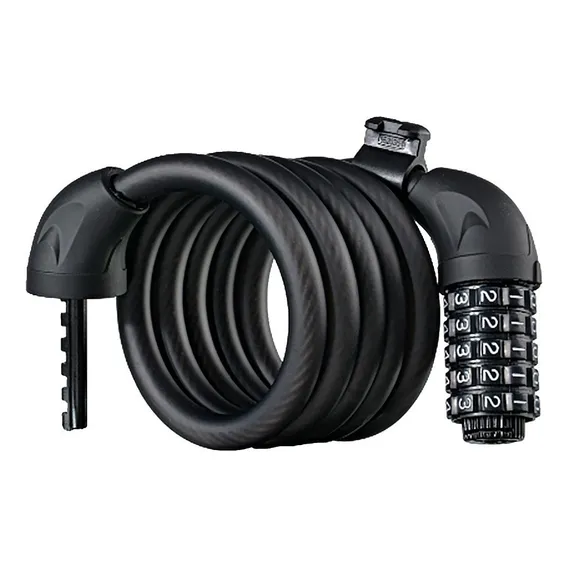 Cadeado Para Bicicleta Com Senha Aço Preto Rockbros Foto 1