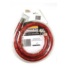 Cadeado Para Moto Articulado Starfer 1,2m X 24mm Chave Tetra Foto mini 1