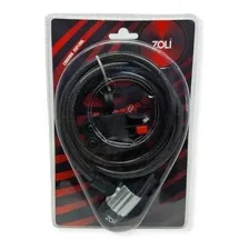 Cadeado Tranca Capacete Bicicleta Moto K5 Zolli Grande Cor Preto Foto mini 1