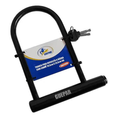 Cadeado Tranca Trava U Lock Reforçada Bicicleta Bike Moto Foto 1