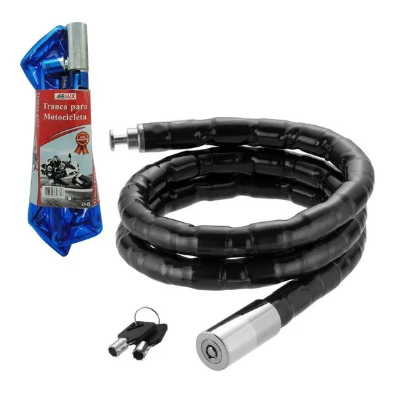 Cadeado Trava Anti Furto Motos Bike Estepe 20 Mm X 1 Metro Foto 1