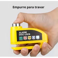 Cadeado Trava Disco Freio Moto C/alarme Sonoro Anti-furto Foto mini 4