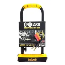 Cadeado Trava U-lock Onguard Pitbull Ls 8002 Chave Reforçado Cor Preto Foto mini 1