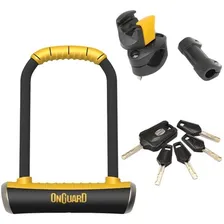 Cadeado Trava U-lock Onguard Pitbull Ls 8002 Chave Reforçado Cor Preto Foto mini 4