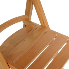 Cadeira Americana Dobrável De Madeira Para Mesa De Ac Foto mini 3