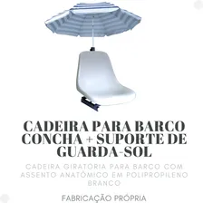 Cadeira Anatômica Tipo Concha Com Suporte De Guarda Sol Foto mini  3