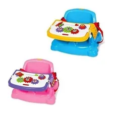 Cadeira Cadeirinha De Alimentação Infantil Bebê Didática Cor Rosa Foto mini 1