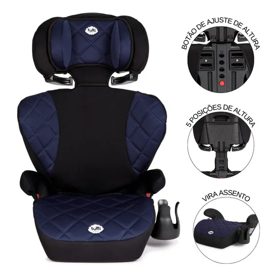 Cadeira Cadeirinha Infantil Carro Triton Il Azul Tutti Baby Foto 1