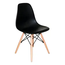 Cadeira Charles Eames Abs Preta Cadeira Charles Eames Wood D Foto mini 1