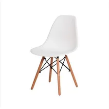 Cadeira Charles Eames Wood Dsw Branca - Base Madeira Foto  mini 1