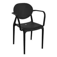 Cadeira Com Braço Slick Grifit Preto Bc Foto mini 1
