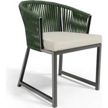 Cadeira Corda Náutica Gourmet Cozinha Varanda Bethari Verde Foto mini 1