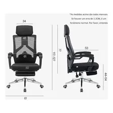 Cadeira De Escritório Wicopet Ergonômica Preta Com Estofado De Mesh Poltrona Escritorio Cadeira Poltrona Poltrona Sem Braço Foto mini  2