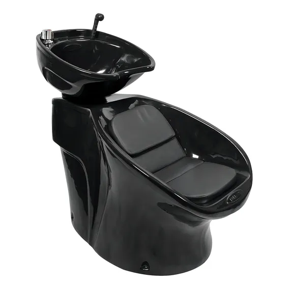 Cadeira De Lavar Cabelo Neon Cuba M贸vel - Sem Aquecedor Cor Bullon - Preto Foto 1