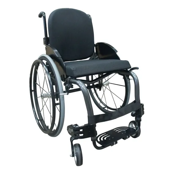 Cadeira De Rodas Monobloco M3 Premium Grafite 44cm Foto 1