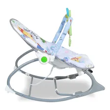 Cadeira Descanso Bebê Musical Vibra Relax Cinza Baby Style Desenhos Foto mini 4