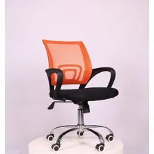 Cadeira Diretor Pelegrin Pel-cr11 Tela Mesh Preta E Laranja Foto mini  2