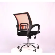 Cadeira Diretor Pelegrin Pel-cr11 Tela Mesh Preta E Laranja Foto mini 4