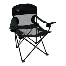 Cadeira Dobrável Fresno Preta Camping Pesca Nautika + Bolsa Foto mini 1