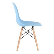 Cadeira Eames Jantar Cozinha Wood Dsw Eiffel Azul Claro Foto mini 2