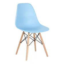 Cadeira Eames Jantar Cozinha Wood Dsw Eiffel Azul Claro Foto mini 1