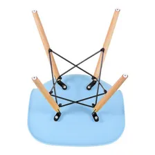 Cadeira Eames Jantar Cozinha Wood Dsw Eiffel Azul Claro Foto mini 4