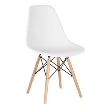 Cadeira Eames Jantar Cozinha Wood Dsw Eiffel Branco Foto mini 1