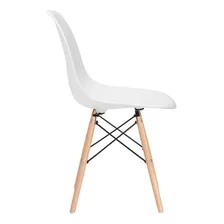 Cadeira Eames Jantar Cozinha Wood Dsw Eiffel Branco Foto mini 2