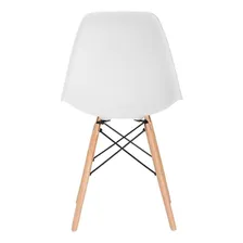 Cadeira Eames Jantar Cozinha Wood Dsw Eiffel Branco Foto mini 3