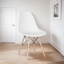 Cadeira Eames Jantar Cozinha Wood Dsw Eiffel Branco Foto  mini 1
