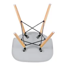 Cadeira Eames Jantar Cozinha Wood Dsw Eiffel Cinza Claro Foto mini 4