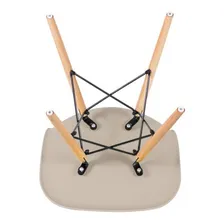 Cadeira Eames Jantar Cozinha Wood Dsw Eiffel Nude Foto mini 4