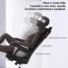 Cadeira Ergonômica Wicopet Confortável Sedentária Cadeira De Conferência Para Funcionários Cadeira Giratória De Escritório Levantável Dormitório Cadeira De Computador Doméstico Preta Foto mini 3