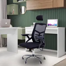 Cadeira Escrit贸rio Executiva Diretor Relax Ergon么mica Preto Foto mini 2