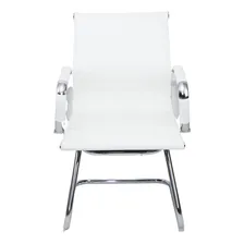 Cadeira Escritório Interlocutor Fixa Eames Cor Off White Foto mini  2
