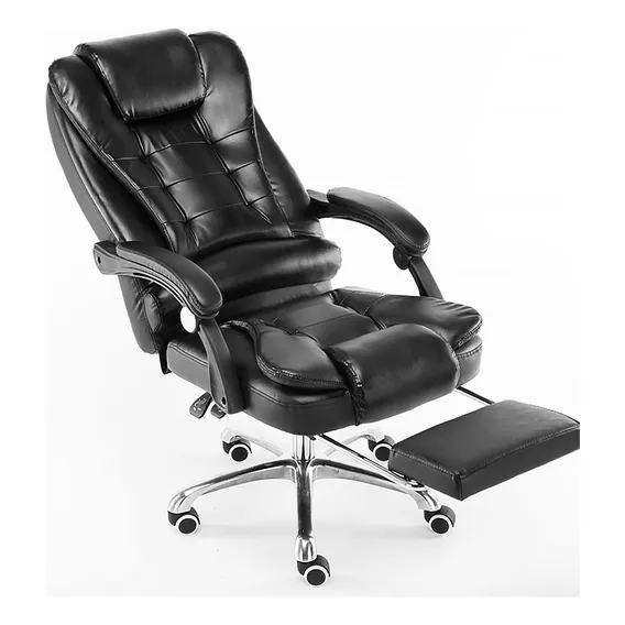 Cadeira Escritorio Presidente Cadeira Giratoria Escritorio Cor Preto Foto 1